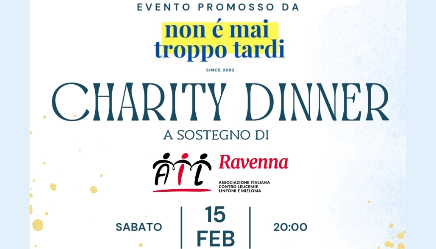 Charity dinner per Ail Ravenna