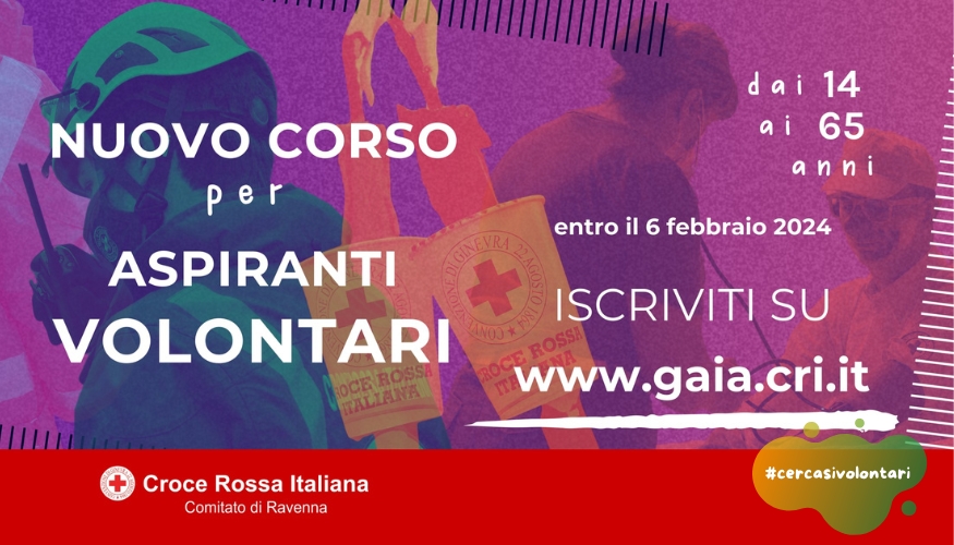 Croce rossa cerca e forma nuove risorse