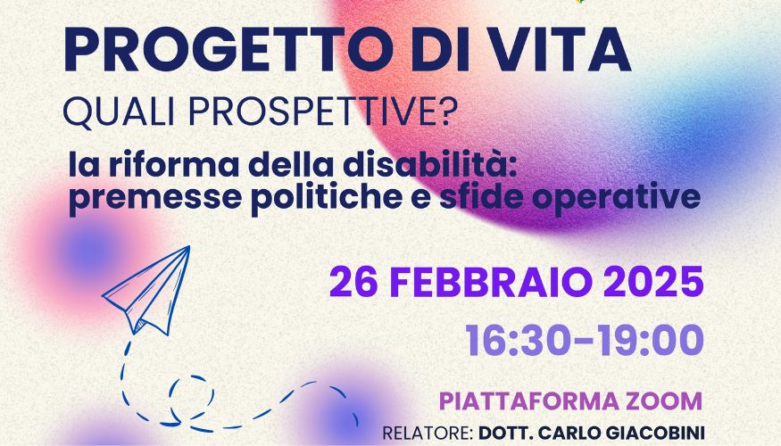 Articolo disabilita Progetto di vita.