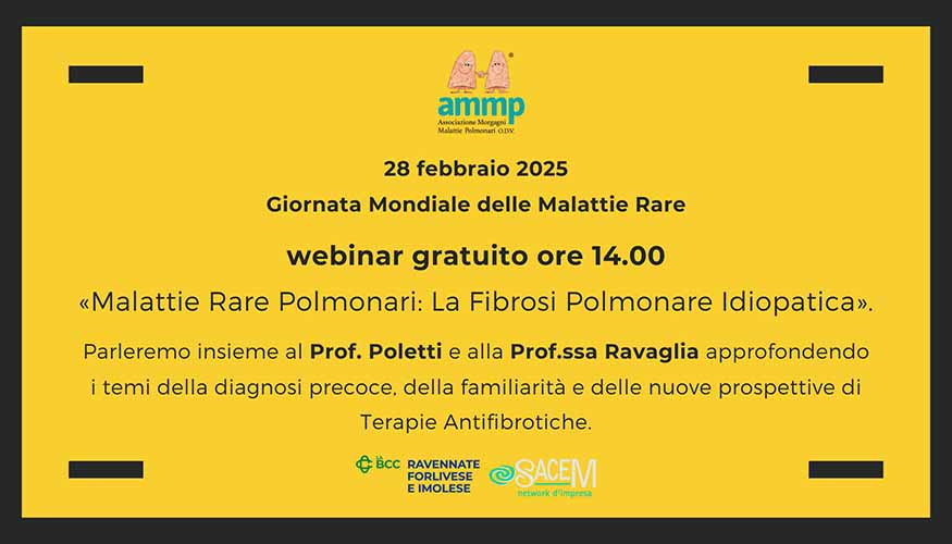 Malattie Rare: un webinar gratuito con esperti dell’Ospedale Morgagni-Pierantoni