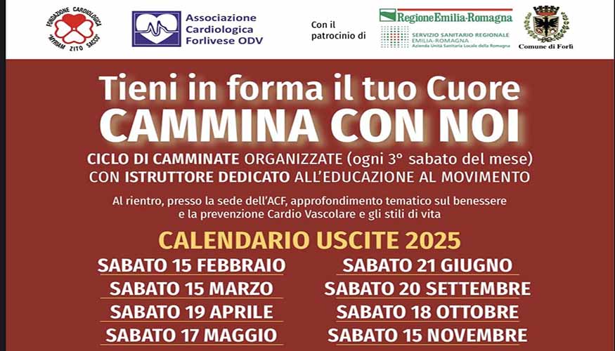 Tieni in forma il tuo cuore – Cammina con noi