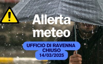 Chiusura straordinaria ufficio Ravenna: allerta meteo