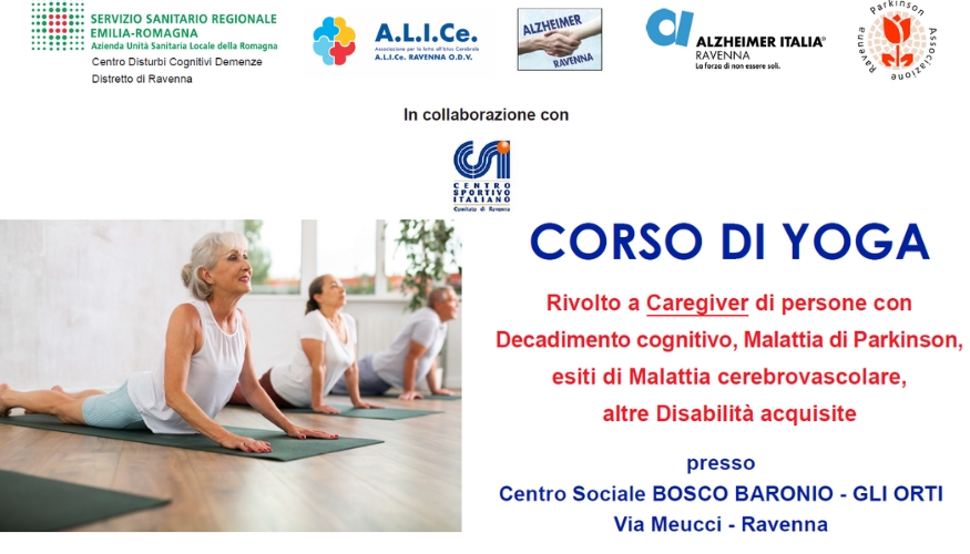 Corso di yoga per caregiver