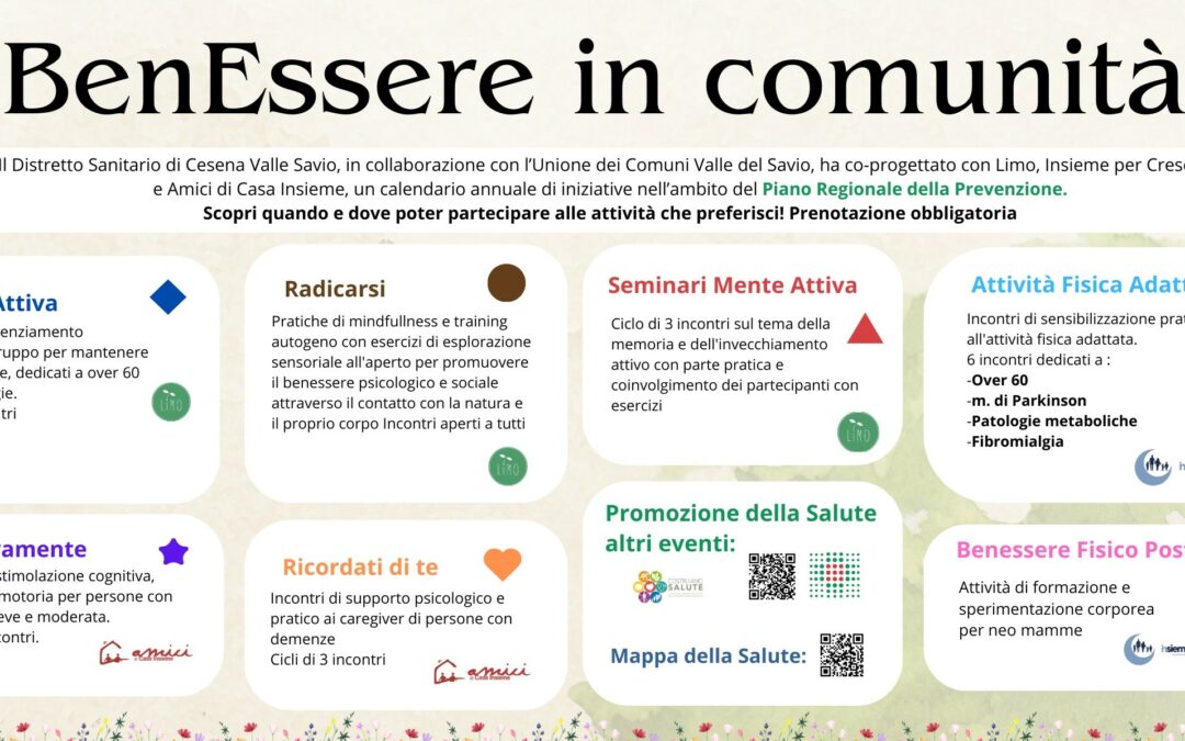 BenEssere in Comunità 2025 – Cesena e Valle Savio