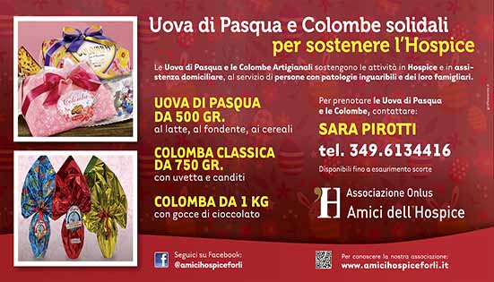 Uova e Colombe per Amici dell’Hospice