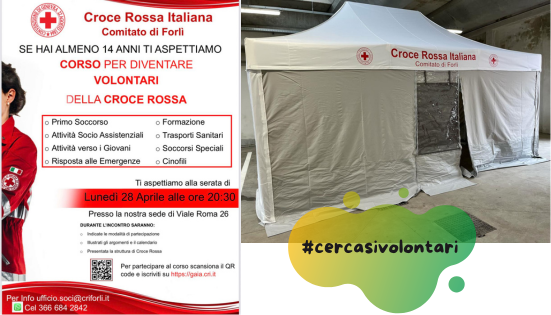 Corso per volontari Cri – Forlì