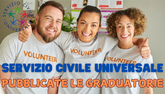 Pubblicate le graduatorie Servizio Civile Universale – Bando 2026
