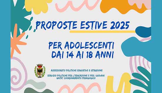 Proposte estive per giovani