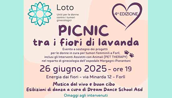 Picnic tra i fiori di lavanda