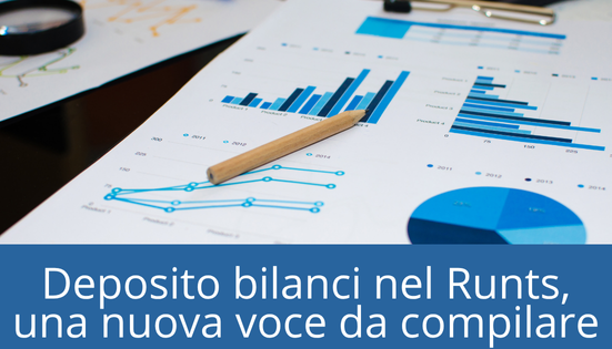 Deposito bilanci nel Runts, una nuova voce da compilare