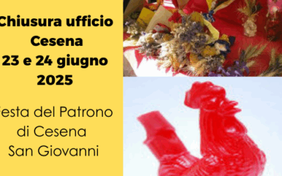 Chiusura ufficio a Cesena – Patrono