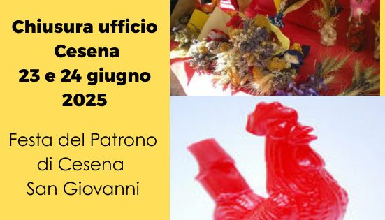 Chiusura ufficio a Cesena – Patrono