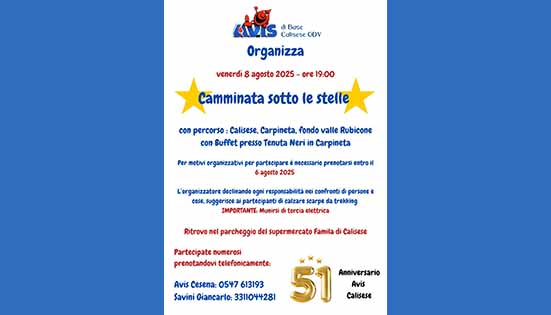 Avis Calisese celebra 51 anni