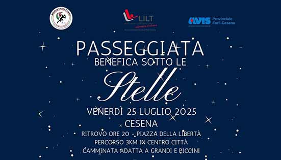 Passeggiata sotto le stelle