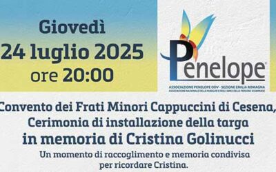 Una targa per Cristina