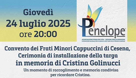 Una targa per Cristina