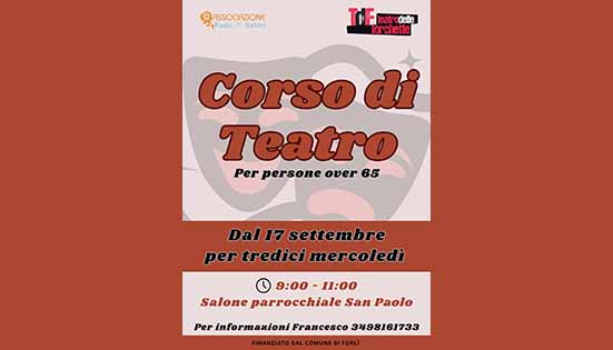 Corso teatro over 65