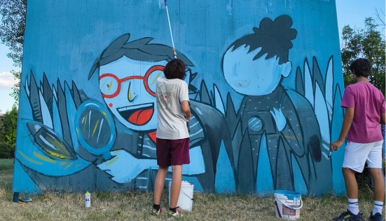 Un murales celebra la natura