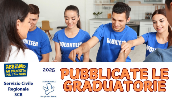 Graduatorie servizio civile Regionale 2025