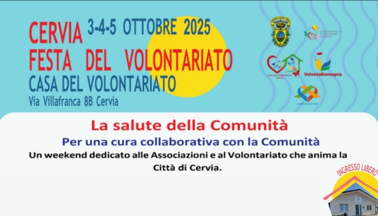 Festa del volontariato di Cervia: la salute della Comunità