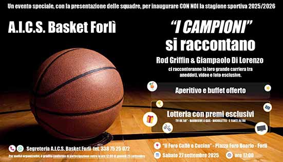 A.I.C.S. Basket Forlì inaugura la stagione 2025/2026