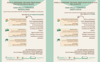 Percorsi promozione della salute S.Sofia e Modigliana – ottobre 2025