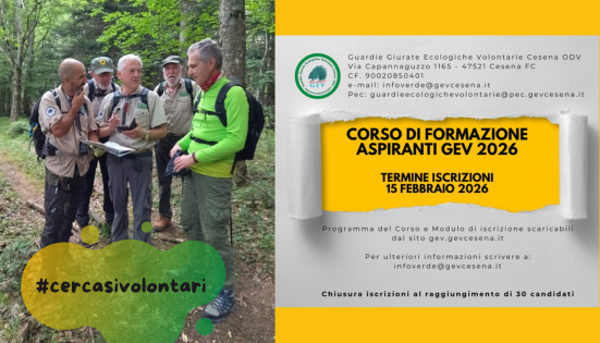 Cesena: aspiranti guardie ecologiche volontarie