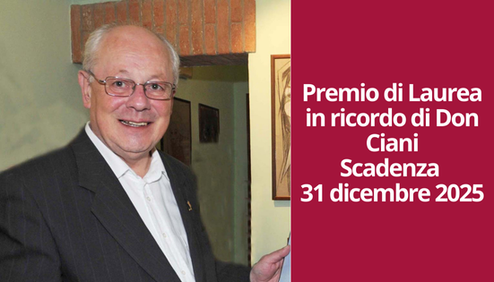 Premio di Laurea in ricordo di Don Ciani