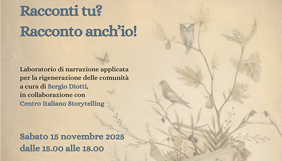 Laboratorio di narrazione “Racconti tu? Racconto anch’io!”
