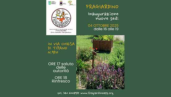 Nuove sedi per Fragiardino