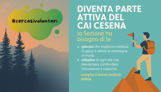 CAI Cesena: la Sezione cerca nuovi volontari!