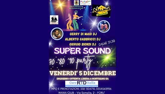 Super Sound ’70 ’80 ’90 party – 5 dicembre