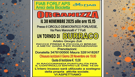 Torneo di burraco per Fiab