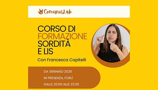 Corso di formazione sordità e Lis