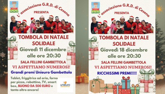 Tombola di Natale per GRD