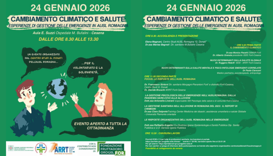 Incontro “Cambiamento climatico e salute” – Gestione delle emergenze in AUSL Romagna