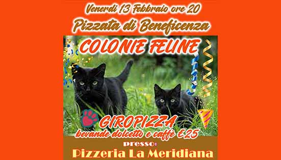 Pizzata di Beneficenza per le Colonie Feline