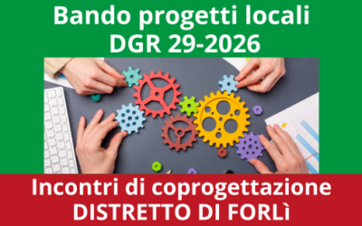 Incontri di coprogettazione distretto Forlì – 2026