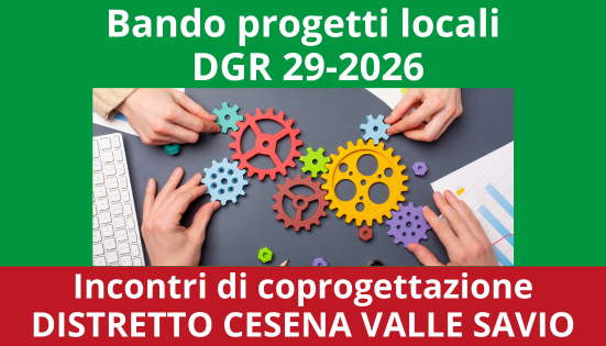 Incontri di coprogettazione distretto Cesena-Valle del Savio – 2026