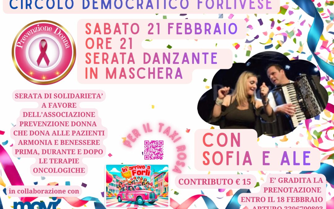 Serata danzante in maschera
