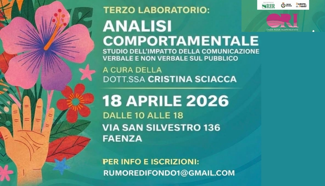 Articolo onda rosa indipendente Evento a Faenza.