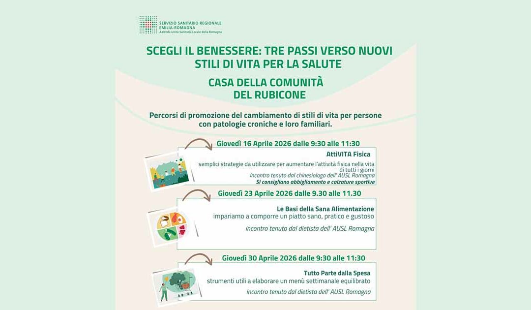Eventi promozione salute a Gatteo – Aprile 2026