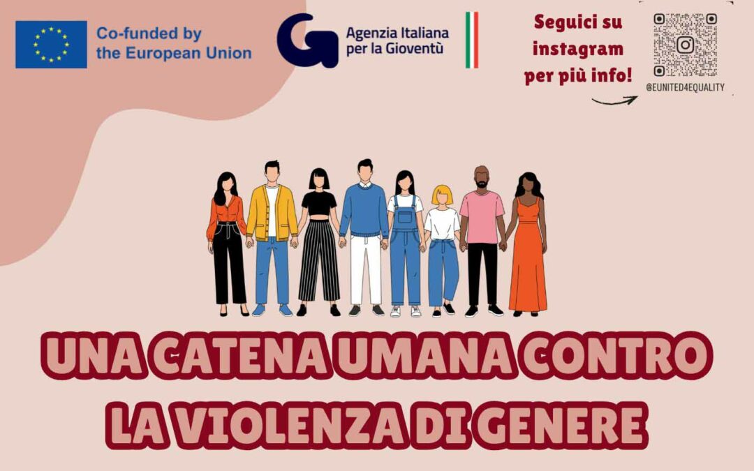 Una catena umana contro la violenza di genere