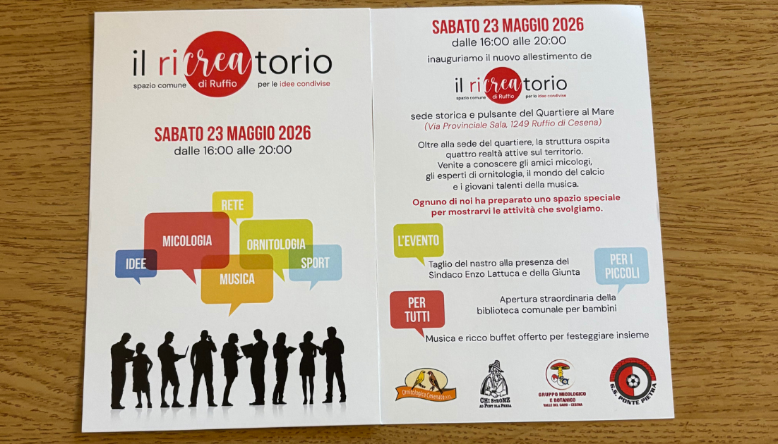 il ricreatorio 23 maggio 2026 il ricreatorio 23 maggio 2026