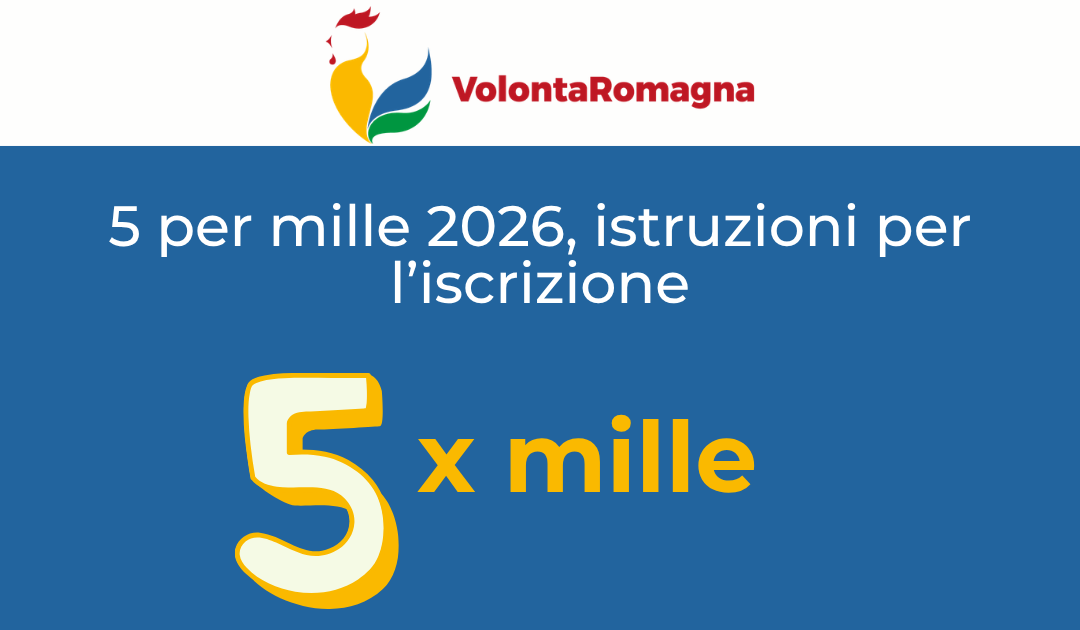 5 per mille 2026, istruzioni per l’iscrizione