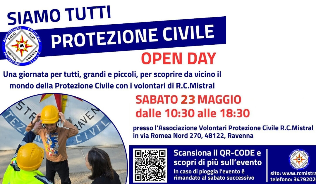 Openday con protezione civile Mistral