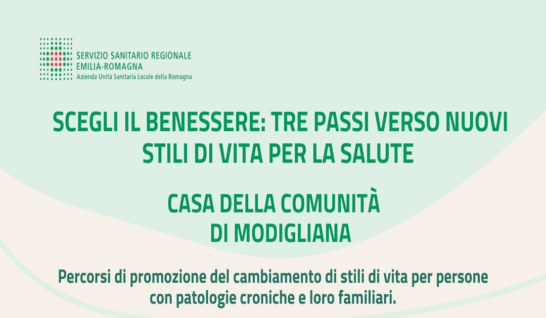 Incontri a Modigliana: tre passi verso nuovi stili di vita per la salute