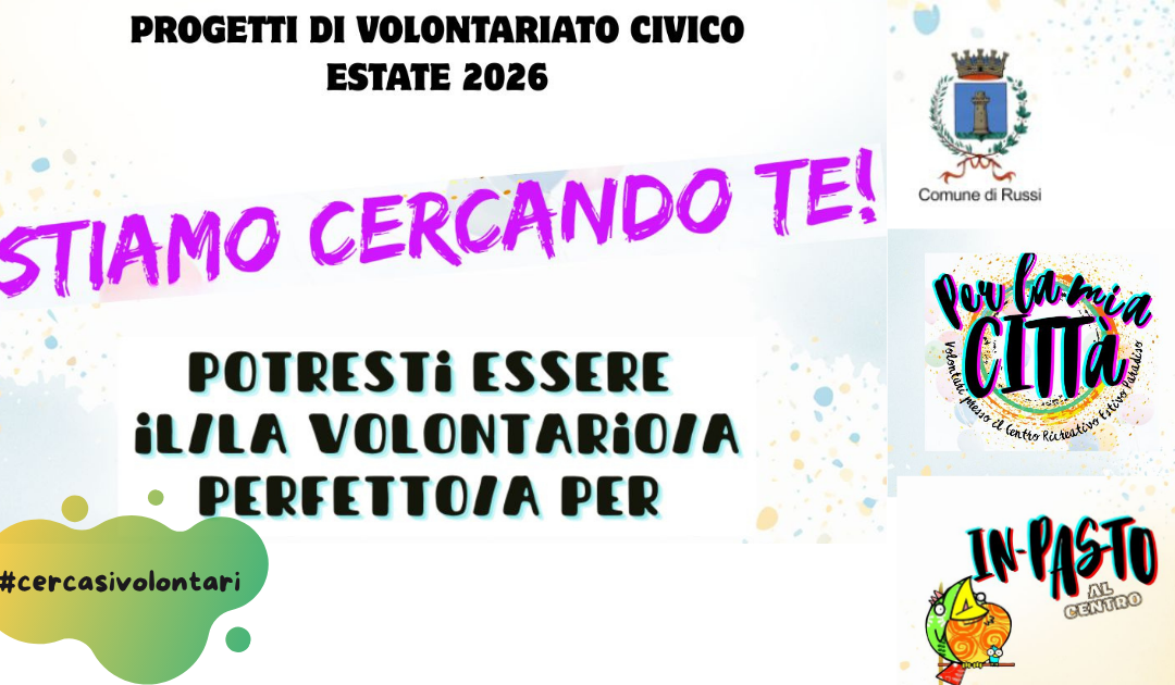 Progetti di volontariato civico per giovani a Russi