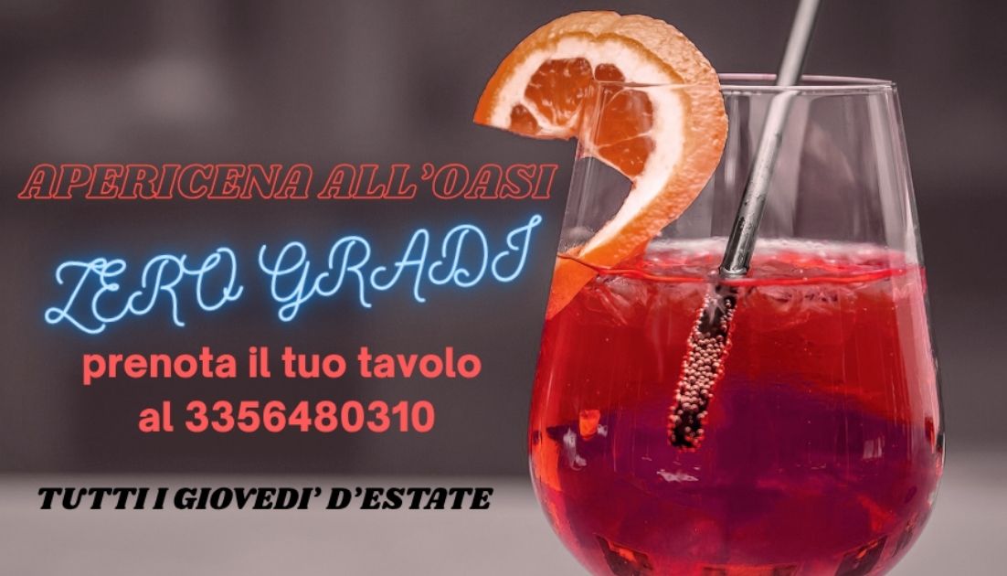 Articolo apericena oasi Apericena.
