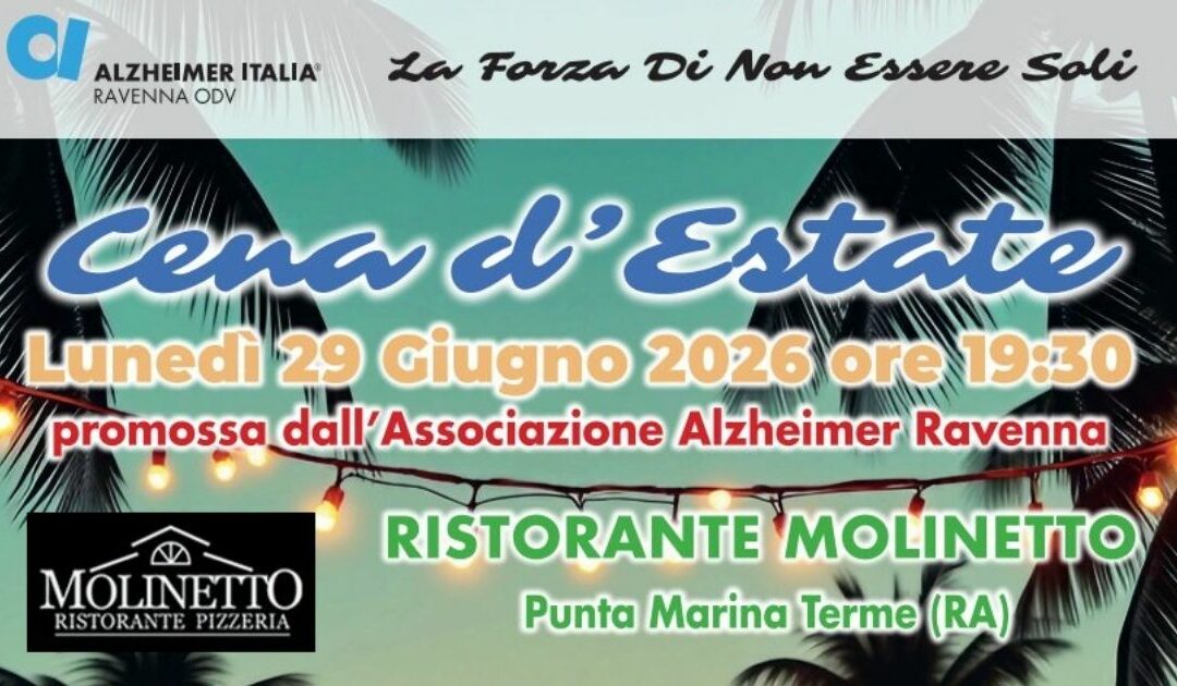 Cena d’Estate con Alzheimer Ravenna
